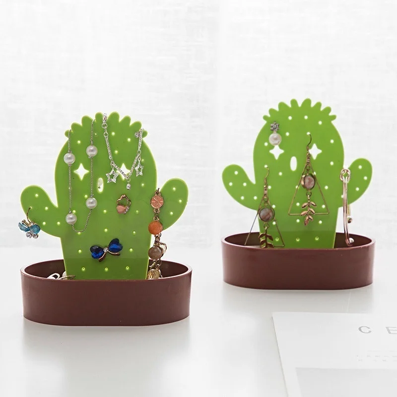 Creative Plastic Cactus Shape Earrings Rings Holder Hanger Bracelet Jewelry Organizer Display Storage Rack Gift For Girls Women
Creative Plastic Cactus Shape Earrings Rings Holder Hanger Bracelet Jewelry Organizer Display Storage Rack Gift For Girls Women