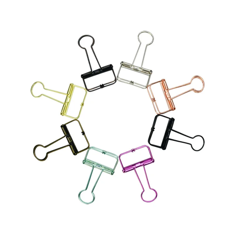 10Pcs Small Size 32mm Printed Metal Binder Clips Paper Clip Clamp Office School Binding Supplies Color
10Pcs Small Size 32mm Printed Metal Binder Clips Paper Clip Clamp Office School Binding Supplies Color