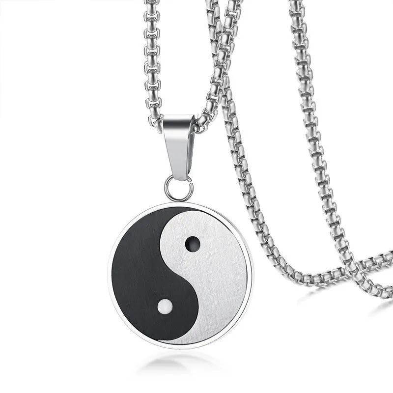 ZORCVENS Taoism символ Традиционный китайский стиль ювелирные изделия из нержавеющей