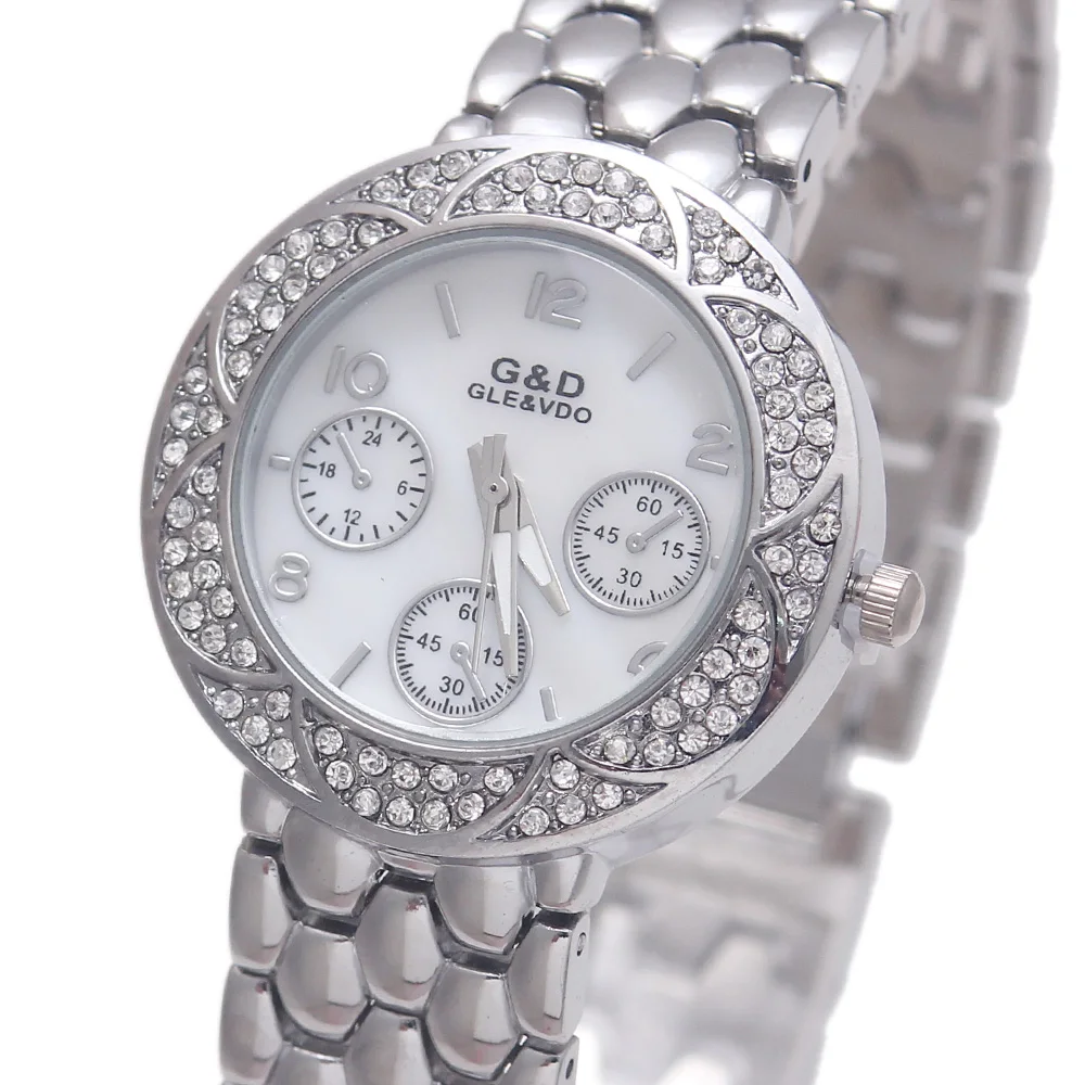 2017 Silver Luxury Brand G&D Women Quartz Wristwatch Lady's Bracelet Watches Stainless Steel Relojes Mujer Relogio Feminino Gift
2017 Silver Luxury Brand G&D Women Quartz Wristwatch Lady's Bracelet Watches Stainless Steel Relojes Mujer Relogio Feminino Gift