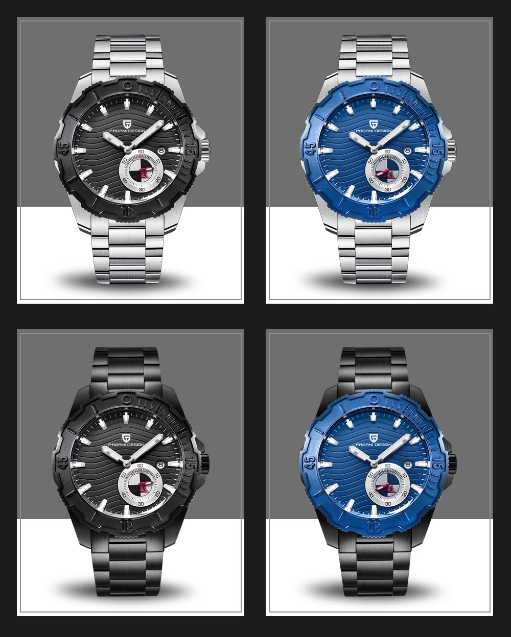 PAGANI DESIGN Luxury Brand Men's Mechanical Watches Fashion Automatic Self-Wind Stainless Steel Wrist Watch Relogio Masculino
PAGANI DESIGN Luxury Brand Men's Mechanical Watches Fashion Automatic Self-Wind Stainless Steel Wrist Watch Relogio Masculino
