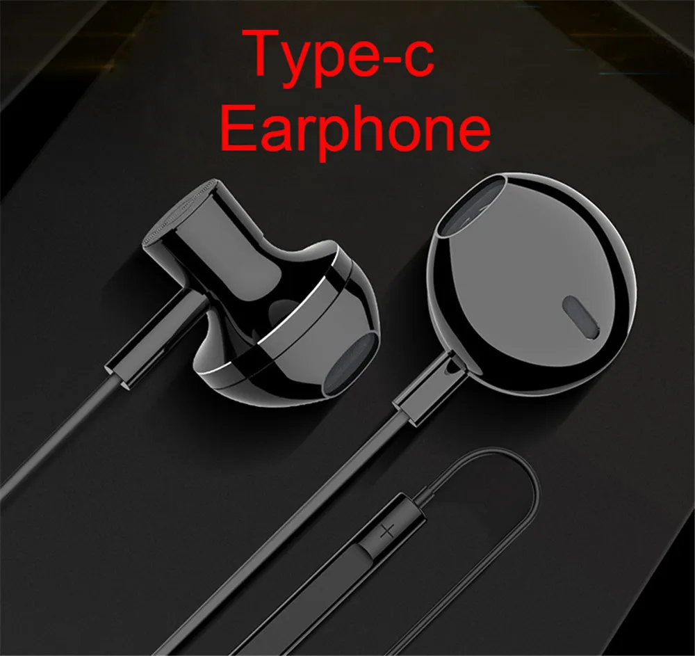 Hifi Stereo In-Ear Earphone Metal Type-C Noise Canceling Headphone With Microphone Headset Earbud For Xiaomi Samsung Huawei | Электроника