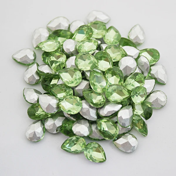 Peridot Crystal Rhinestone Non Hotfix Rhinestones 6*8mm 10pcs Water droplets Crystals DIY 3D Nail Art Gems decoration
Peridot Crystal Rhinestone Non Hotfix Rhinestones 6*8mm 10pcs Water droplets Crystals DIY 3D Nail Art Gems decoration