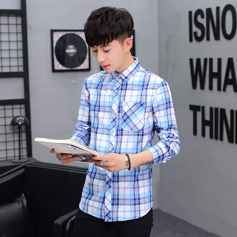 2019 New Arrival Men's Long Sleeve Shirt Mens Dress Shirts Brand Casual Fashion Business Plaid Style Shirts 100% Cotton #3018
2019 New Arrival Men's Long Sleeve Shirt Mens Dress Shirts Brand Casual Fashion Business Plaid Style Shirts 100% Cotton #3018