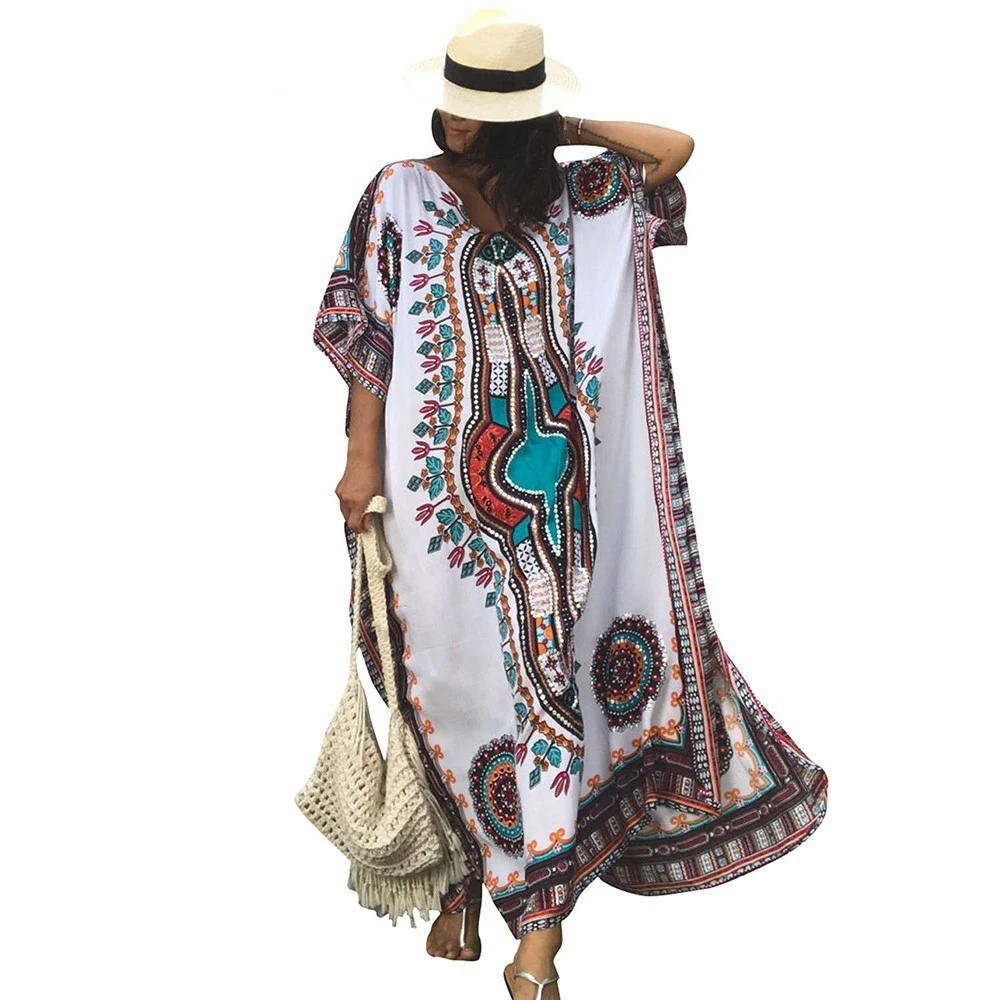 New 2018 Plus Size Women Summer African Ethnic Print Kaftan Maxi Dress 2018 Summer Loose Vintage Boho Beach Long Dress
New 2018 Plus Size Women Summer African Ethnic Print Kaftan Maxi Dress 2018 Summer Loose Vintage Boho Beach Long Dress