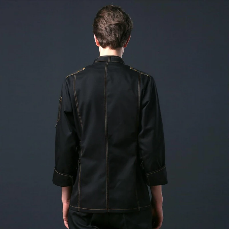 2019 spring fashion single row deduction chef coat long-sleeved hotel restaurant hotel chef uniform wear resistance breathable
2019 spring fashion single row deduction chef coat long-sleeved hotel restaurant hotel chef uniform wear resistance breathable