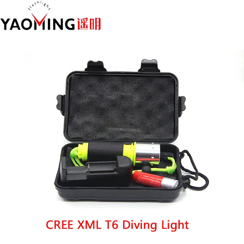 100% Аутентичный CREE XM L T6 3800LM 10 Вт фонарь для дайвинга Подводные Фонари подводного