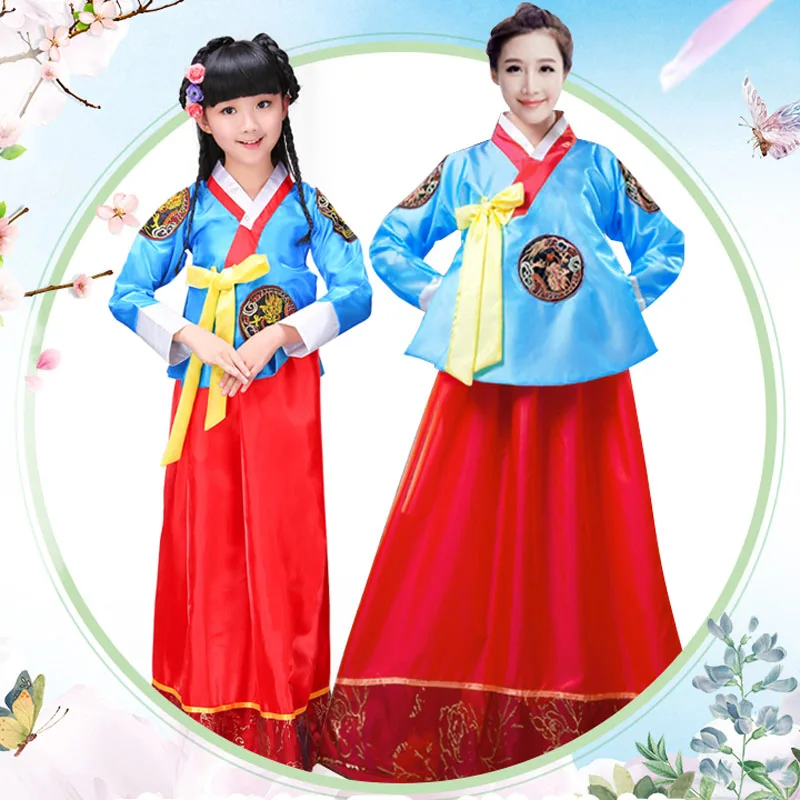 Women girl kid oriental Traditional Korean clothing Hanfu costume New Year Minority Dance Performance Dress Hanbok dress
Women girl kid oriental Traditional Korean clothing Hanfu costume New Year Minority Dance Performance Dress Hanbok dress