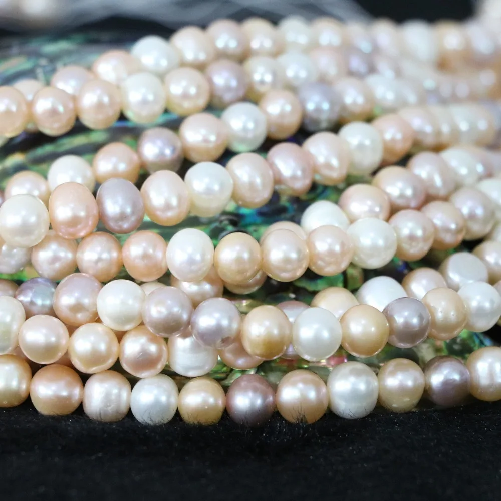 Fashion natural freshwater cultured mix-colored 7-8mm pearl loose beads approx round weddings party jewelry making 15inch B1364
Fashion natural freshwater cultured mix-colored 7-8mm pearl loose beads approx round weddings party jewelry making 15inch B1364