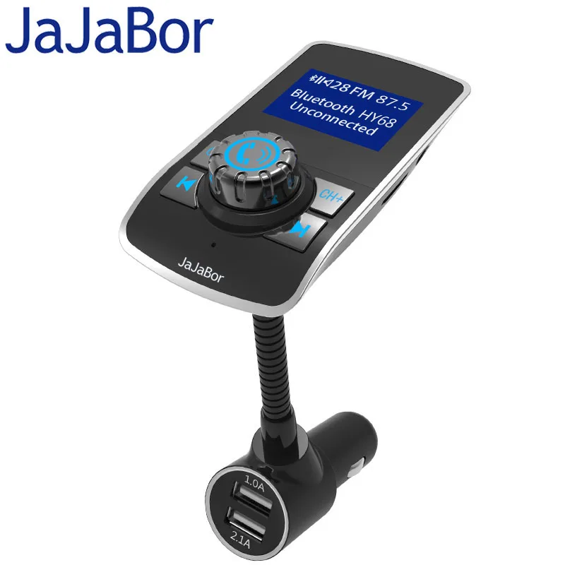 Фото Jajabor Bluetooth гарнитура для авто Handsfree fm передатчик MP3 плеера 1.44 дюймов больше Экран 5