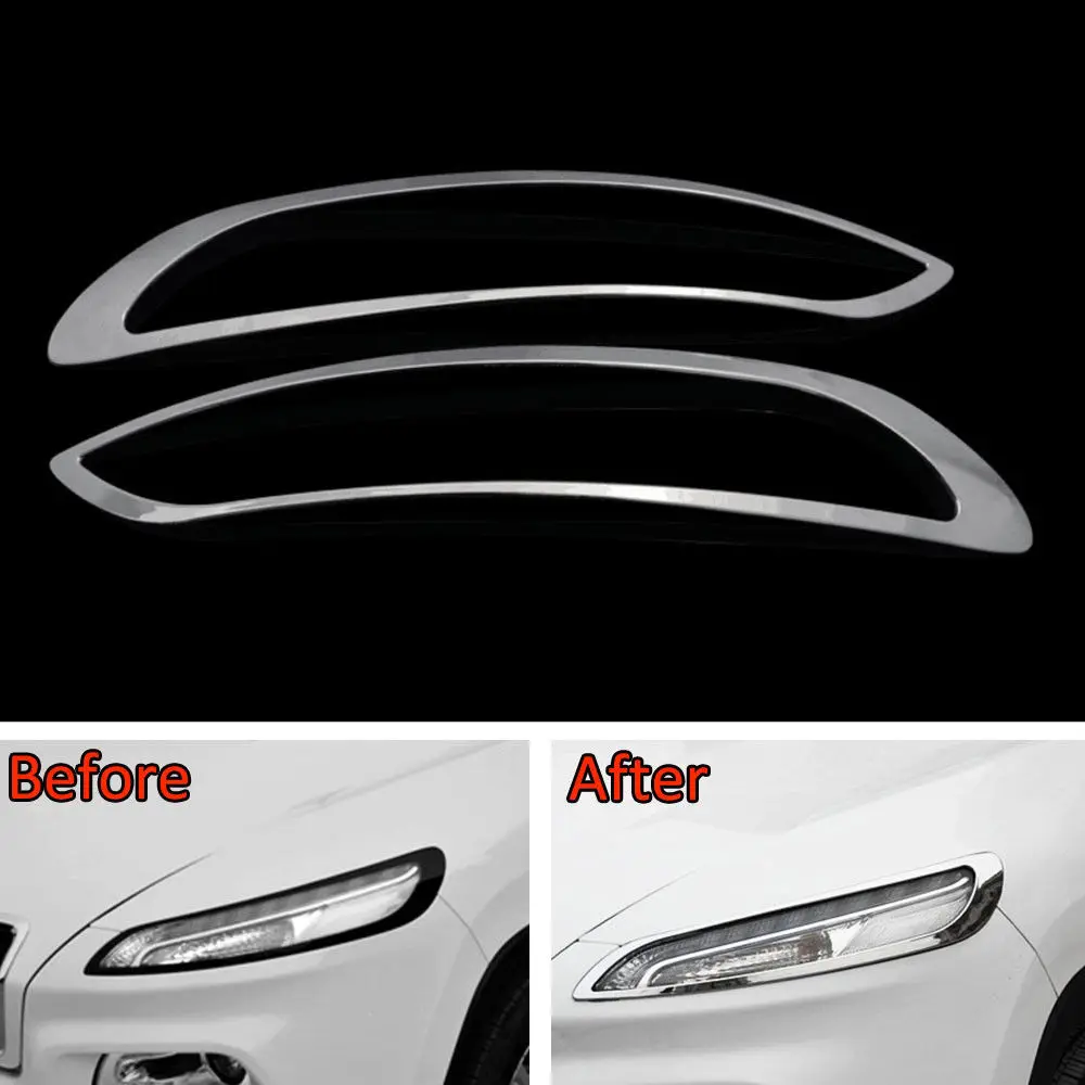 Fit for Jeep Cherokee 2014-2016 Chrome ABS Car Front Light Lamp Headlight Cover Trim Frame Styling Sticker
Fit for Jeep Cherokee 2014-2016 Chrome ABS Car Front Light Lamp Headlight Cover Trim Frame Styling Sticker
