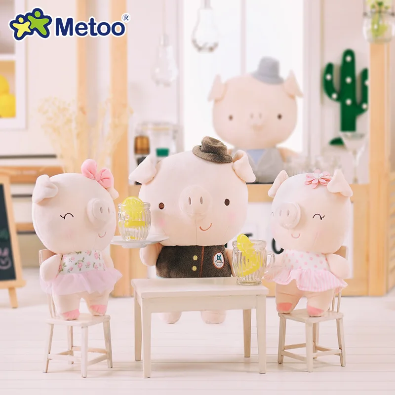 New Cartoon Pig Baby Plush Toys Cute Stuffed Dolls For Girls Boys Kawaii Kids Lovely Company Infants Newborn Year Gifts | Игрушки и
