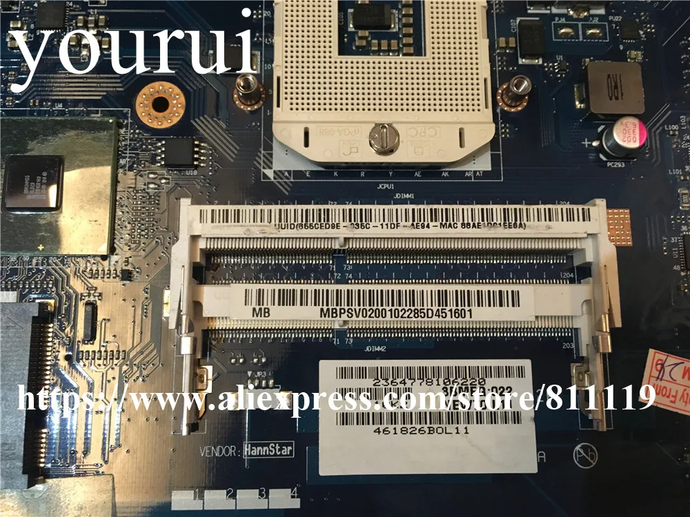 Новинка совместима с материнской платой ноутбука ACER Aspire 5742 5742G MBPSV02001 MB.PSV02.001 Pga988 |