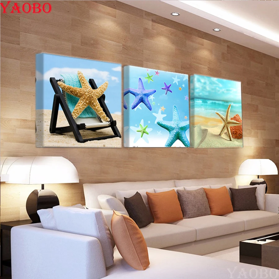 DIY 5D Diamond Painting Blue Seaside Starfish 3 pcs Children's Room Decoration Diamond Embroidery Cross Stitch Mosaic Rhinestone
DIY 5D Diamond Painting Blue Seaside Starfish 3 pcs Children's Room Decoration Diamond Embroidery Cross Stitch Mosaic Rhinestone