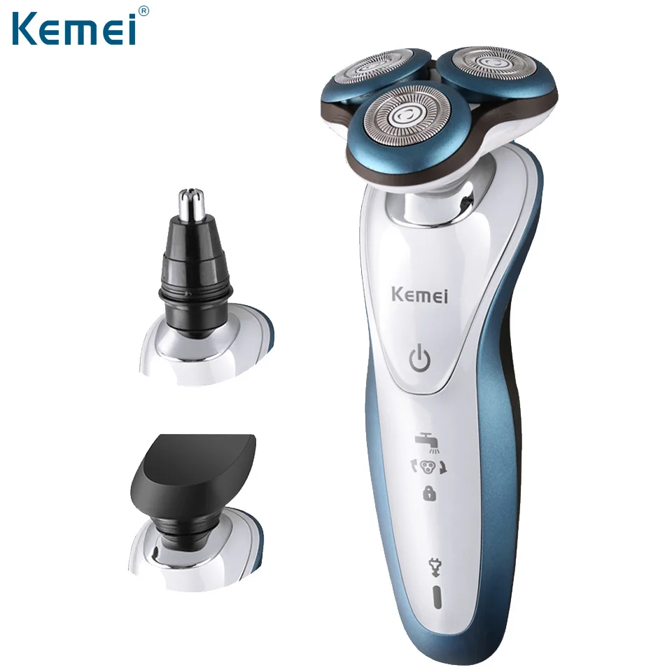 Электрическая бритва Kemei 7000C вращающийся Инструмент Быстрая зарядка Эпилятор