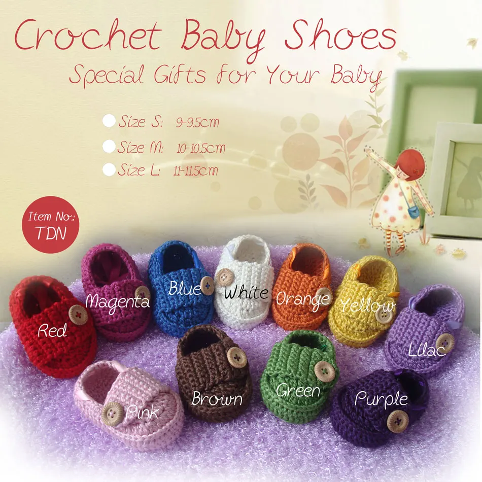 Baby crib shoes Newborn Shoes100% hand crochet shoes, 100% cotton soft and comfortable
Baby crib shoes Newborn Shoes100% hand crochet shoes, 100% cotton soft and comfortable