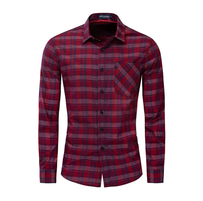Mens Large Size Long Sleeved Plaid Shirts Casual Single Breasted Casual Male Cotton Shirt Fashion Shirts With Pockets J2840
Mens Large Size Long Sleeved Plaid Shirts Casual Single Breasted Casual Male Cotton Shirt Fashion Shirts With Pockets J2840