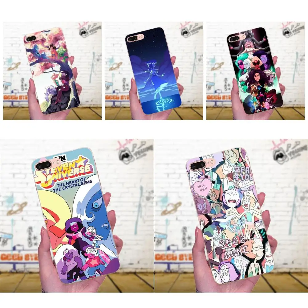 Чехол для телефона Steven Universe Doodle Crystal Gem Apple iPhone 4 4S 5 5C 5S SE 6 6S 7 8 Plus X XS Max