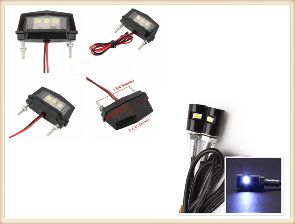 Motorcycle Tail Rear LED License number Plate lamp Light Bulb lights for Kawasaki Z800 E veRsion NINJA 250 300R Z250 Z300 VERSYS
Motorcycle Tail Rear LED License number Plate lamp Light Bulb lights for Kawasaki Z800 E veRsion NINJA 250 300R Z250 Z300 VERSYS