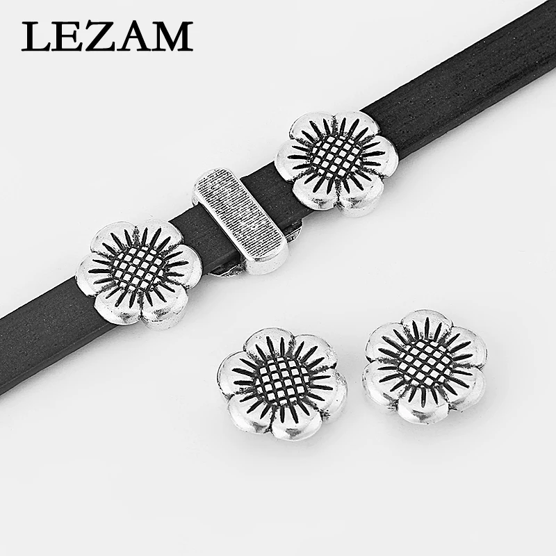 10Pcs Zinc Alloy Jewelry Tibetan Silve Flower Shape Slider Spacer Beads For Diy Flat Leather Bracelets Bangles Jewelry Making
10Pcs Zinc Alloy Jewelry Tibetan Silve Flower Shape Slider Spacer Beads For Diy Flat Leather Bracelets Bangles Jewelry Making