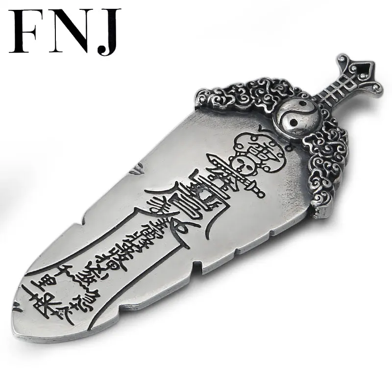 FNJ 925 Silver Sword Pendant Good Luck Punk Hang Original Pure S925 Thai Silver Pendants for Women Jewelry Making
FNJ 925 Silver Sword Pendant Good Luck Punk Hang Original Pure S925 Thai Silver Pendants for Women Jewelry Making