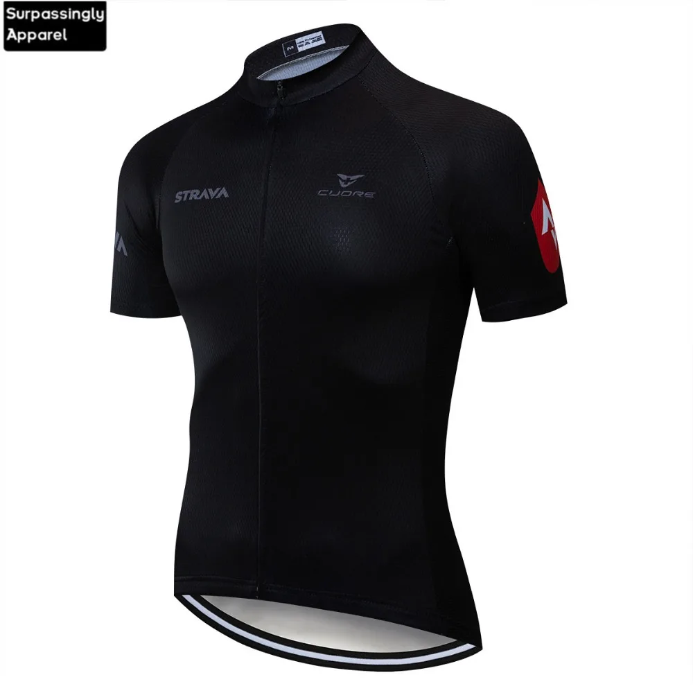 Команда STRAVA Велоспорт Джерси 2019 черные мужские MTB Ropa Ciclismo дышащая мужская