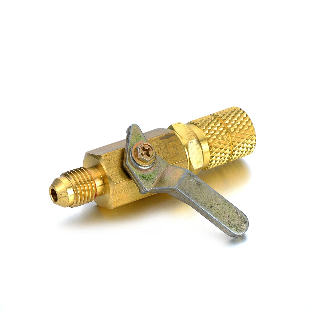 1pcs Plus Liquid R410A Air Conditioning Refrigerant Valve Copper Straight Ball Valves Adapter Male 1/4 SAE to Female 5/16 SAE
1pcs Plus Liquid R410A Air Conditioning Refrigerant Valve Copper Straight Ball Valves Adapter Male 1/4 SAE to Female 5/16 SAE