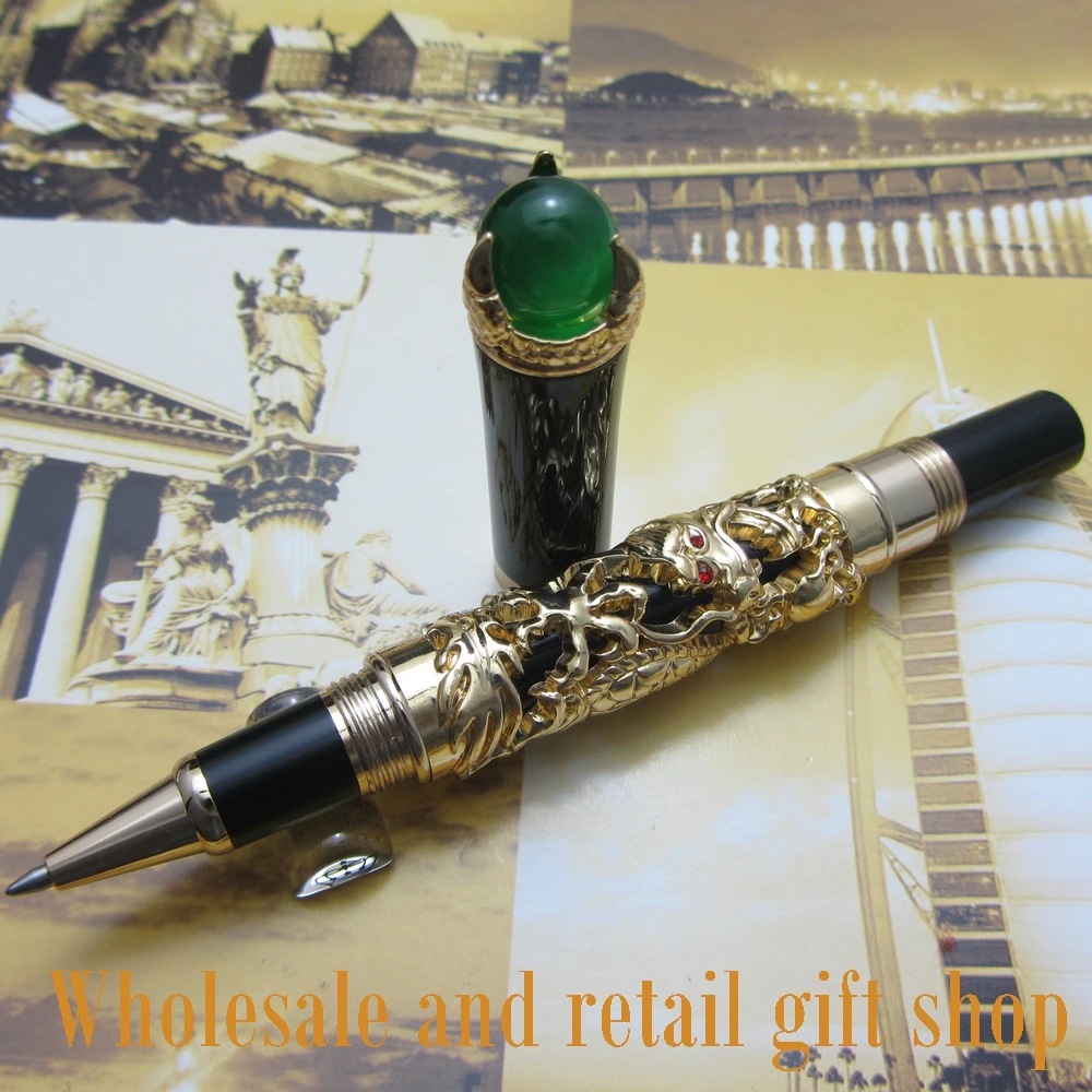 Jinhao H700 дракон король игра жемчуг роллер шариковая ручка красивая ретро культура металлическая подарочная ручка
Jinhao H700 дракон король игра жемчуг роллер шариковая ручка красивая ретро культура металлическая подарочная ручка
