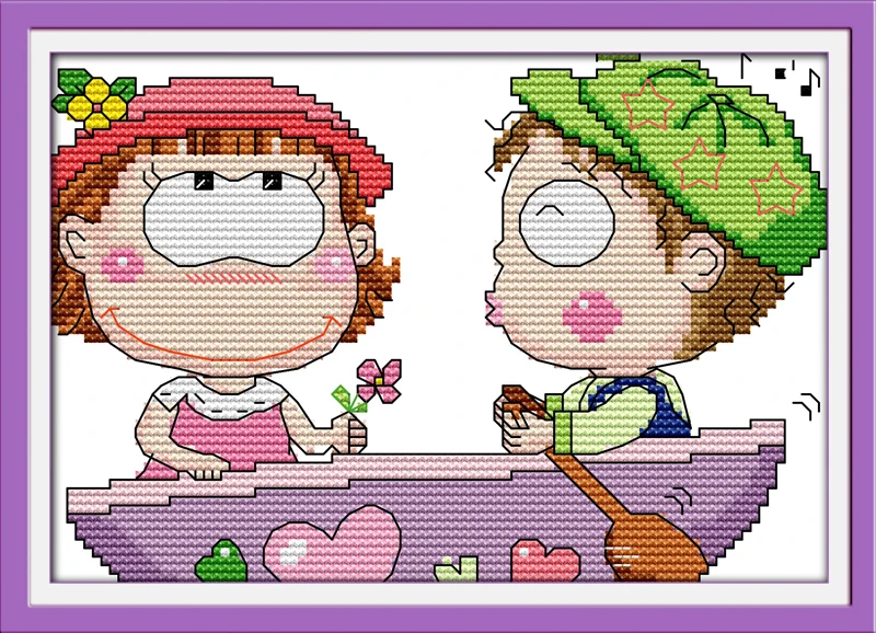 Let us row the oars. cross stitch kit cartoon 11ct count print canvas stitches embroidery DIY handmade needlework plus
Let us row the oars. cross stitch kit cartoon 11ct count print canvas stitches embroidery DIY handmade needlework plus