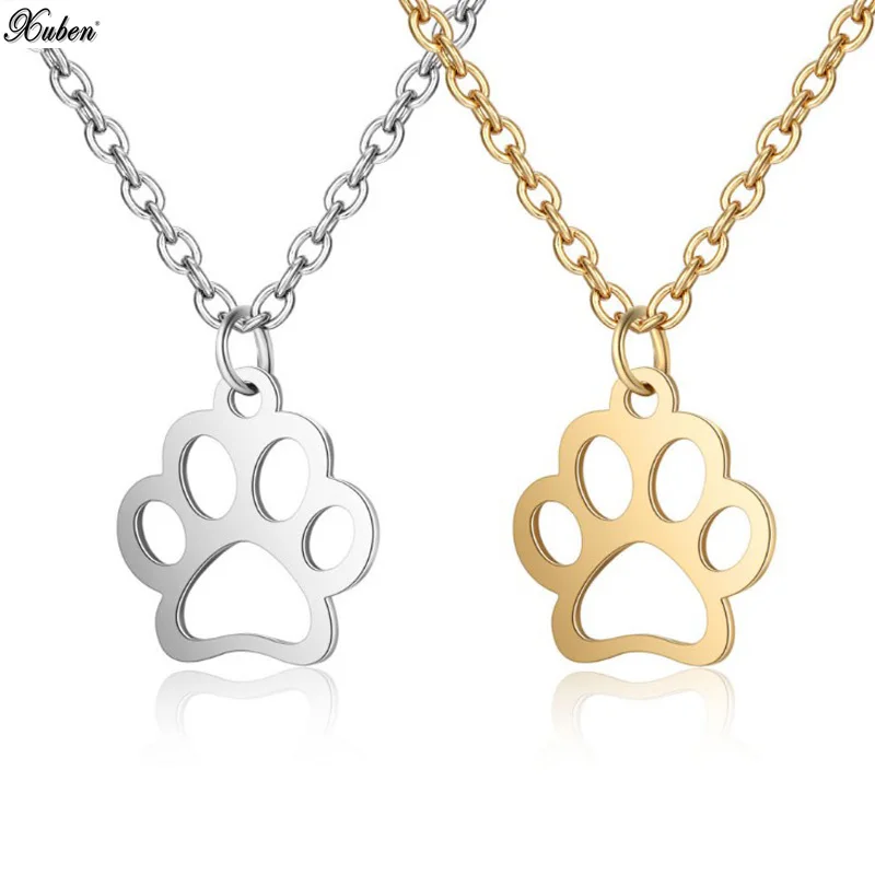 Stainless Steel Fashion Cute Pets Dogs Footprints Paw Chain Pendant Necklace Necklaces & Pendants Jewelry for Women long
Stainless Steel Fashion Cute Pets Dogs Footprints Paw Chain Pendant Necklace Necklaces & Pendants Jewelry for Women long