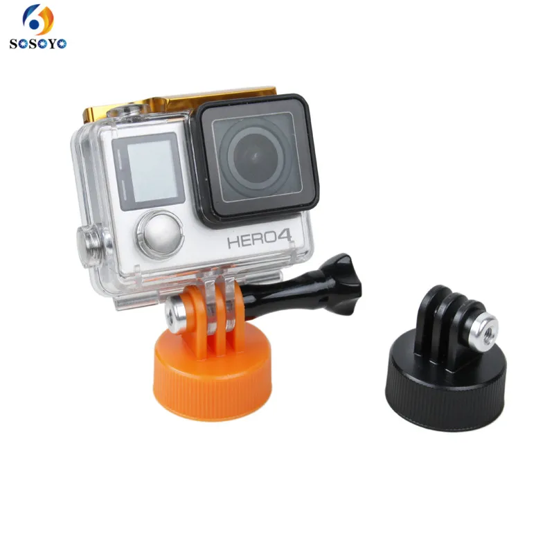 Аксессуары для Go pro адаптер коннектор крепления крышки бутылки штатив монопод GoPro