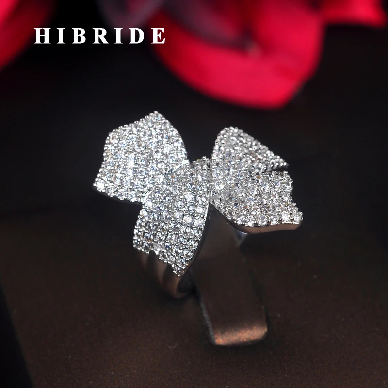 HIBRIDE Beauty Flower Design Cubic Zirocnia Women Open Adjustable Engagement Ring Anillos Mujer For Party Show R-201
HIBRIDE Beauty Flower Design Cubic Zirocnia Women Open Adjustable Engagement Ring Anillos Mujer For Party Show R-201