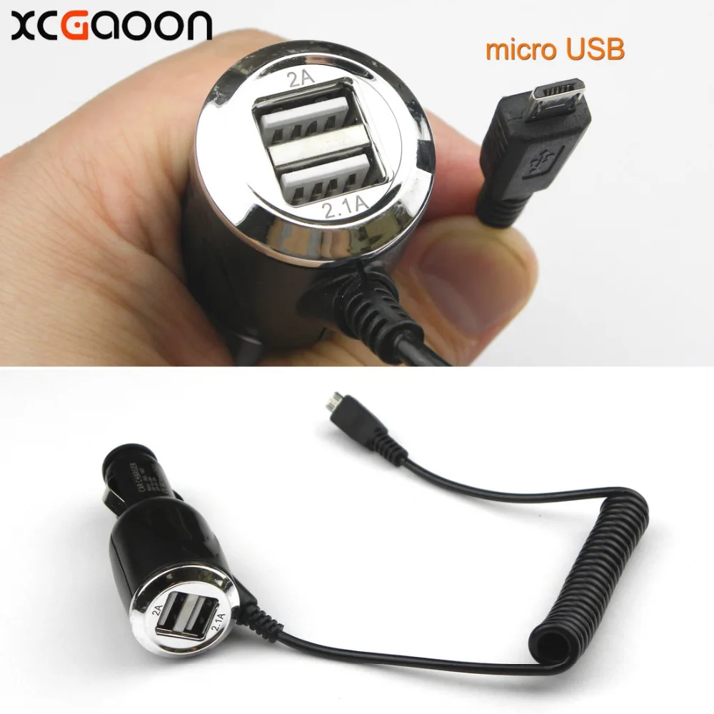 XCGaoon micro USB 5 V 2A автомобиля Зарядное устройство адаптер с 2 портами (стандарт Порты