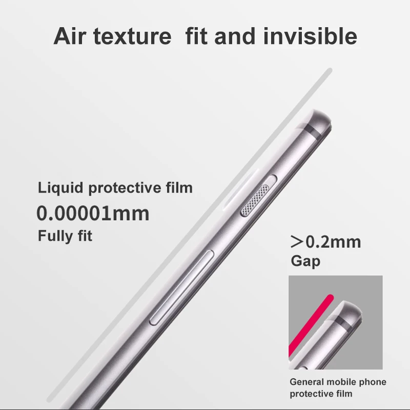 Nano Liquid Screen Protector Film Scratch Resistant 9H Hardness for iPhone Samsung Phones DJA99
Nano Liquid Screen Protector Film Scratch Resistant 9H Hardness for iPhone Samsung Phones DJA99