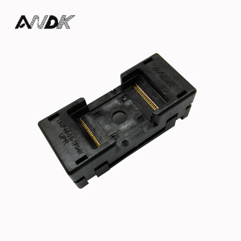 TSOP48 Long Open Top Burn in Socket Pin Pitch 0.5mm IC Test Socket Adapter The Transposon Adapter Conversion Block
TSOP48 Long Open Top Burn in Socket Pin Pitch 0.5mm IC Test Socket Adapter The Transposon Adapter Conversion Block