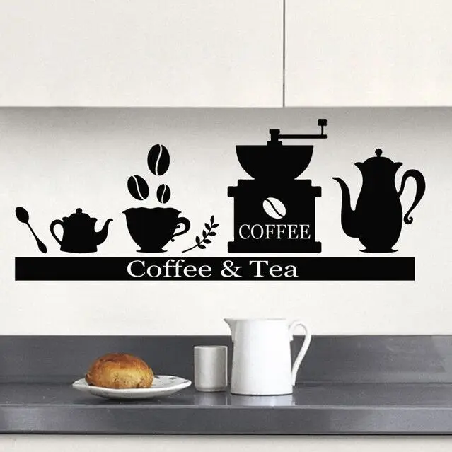 Coffee Machine Wall Decal Tea Cup Holder Shelf Vinyl Wall Sticker Removable Coffee Style Mural Bar Cafe Kitchen Decoration AY848
Coffee Machine Wall Decal Tea Cup Holder Shelf Vinyl Wall Sticker Removable Coffee Style Mural Bar Cafe Kitchen Decoration AY848
