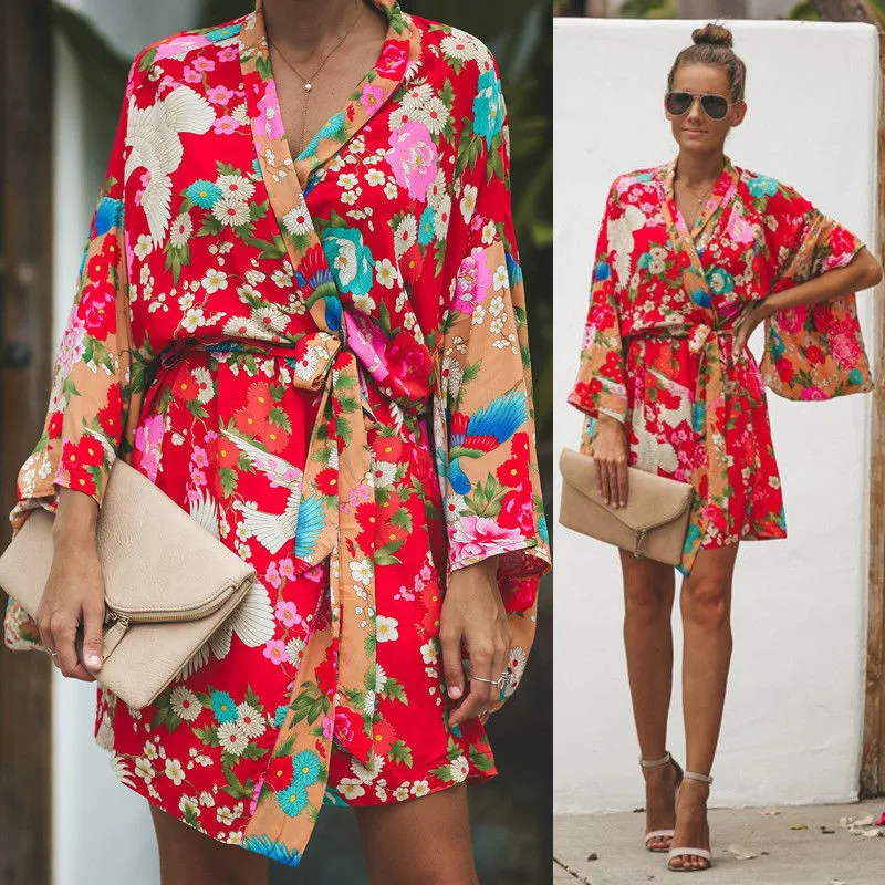 Sashes Women Shirts Autumn Casual V-Neck Chiffon Blouse Women Top Camisa Feminina Long Sleeve Ladies Print Blouse Femme Shirt
Sashes Women Shirts Autumn Casual V-Neck Chiffon Blouse Women Top Camisa Feminina Long Sleeve Ladies Print Blouse Femme Shirt