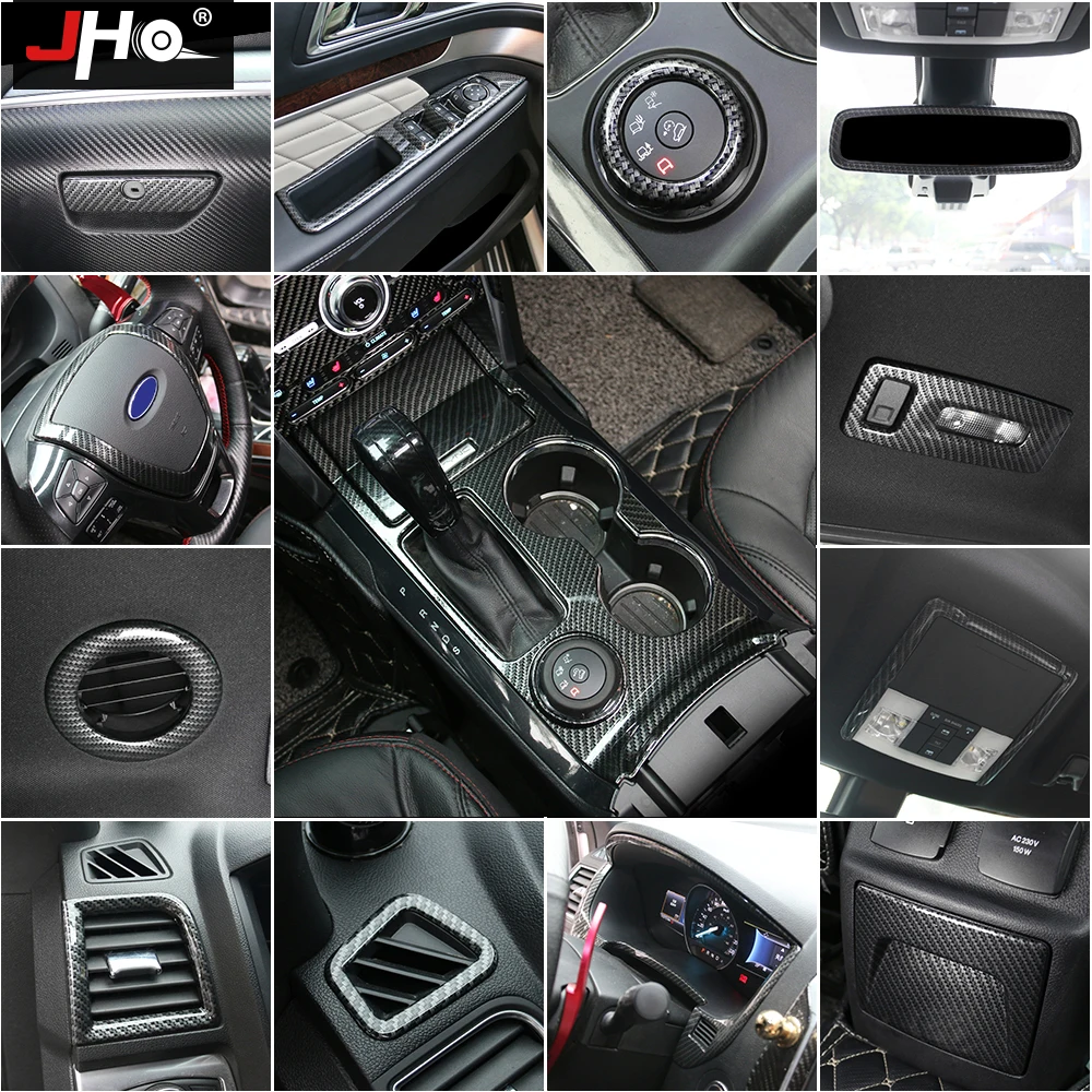 JHO ABS Carbon Fiber Grain Overlay Cover Trim For Ford Explorer 2013-2019 Car Accessories Garnish 2018 2015 2016 2017 Limited
JHO ABS Carbon Fiber Grain Overlay Cover Trim For Ford Explorer 2013-2019 Car Accessories Garnish 2018 2015 2016 2017 Limited