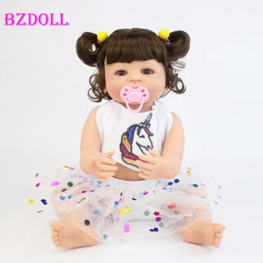 55cm Full Silicone Vinyl Reborn Baby Doll Lifelike Princess Newborn Bebe Alive Child Birthday Present Girls Play House Bathe Toy
55cm Full Silicone Vinyl Reborn Baby Doll Lifelike Princess Newborn Bebe Alive Child Birthday Present Girls Play House Bathe Toy