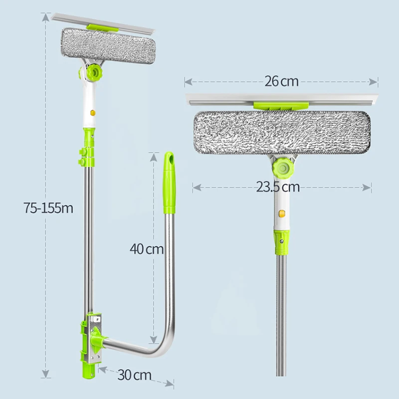 ONEUP Telescopic High-rise Window Glass Cleaner Brush Microfiber Window Scrubber Glass Scraper Rubber Dust Cleaning Brushes
ONEUP Telescopic High-rise Window Glass Cleaner Brush Microfiber Window Scrubber Glass Scraper Rubber Dust Cleaning Brushes
