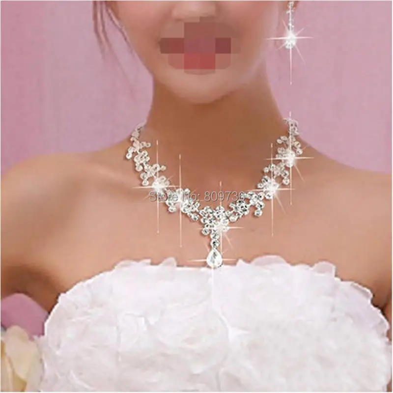 Bling Crystal Rhinestone Necklace Earrings Jewelry Set For Women Wedding Bridal Party Silver Plated Flower Jewelry Sets
Bling Crystal Rhinestone Necklace Earrings Jewelry Set For Women Wedding Bridal Party Silver Plated Flower Jewelry Sets