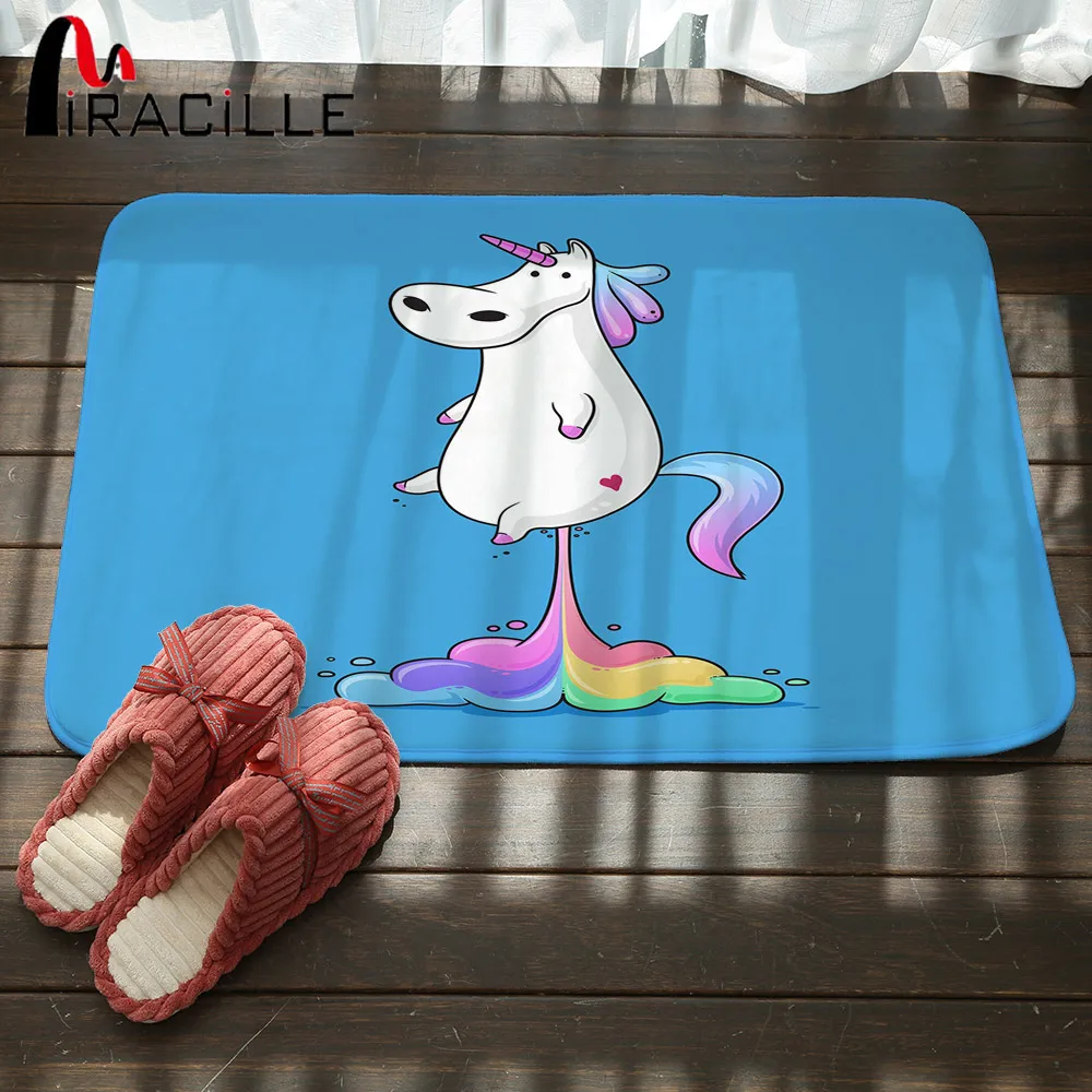 Miracille Funny Farting Rainbow Fat Unicorn Floor Mat Cartoon Entrance Doormat Flannel Kitchen Bedroom Mats Drop Shipping
Miracille Funny Farting Rainbow Fat Unicorn Floor Mat Cartoon Entrance Doormat Flannel Kitchen Bedroom Mats Drop Shipping