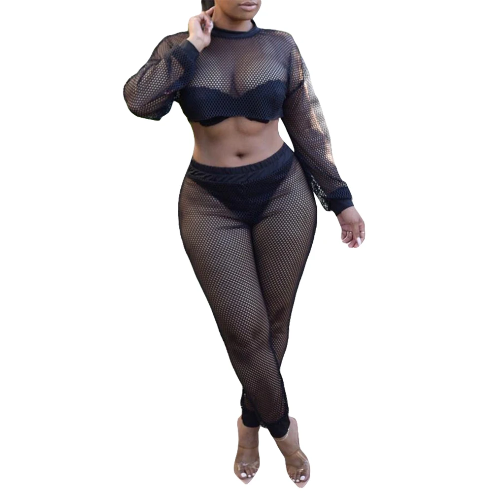 Hot Summer Sexy Women Long Sleeves Casual Beach Cover-Ups Female Party Club Mesh Sheer Long Pants Suits Fashion Holiday Outfits
Hot Summer Sexy Women Long Sleeves Casual Beach Cover-Ups Female Party Club Mesh Sheer Long Pants Suits Fashion Holiday Outfits
