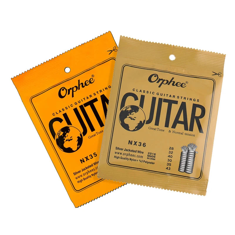 Hot Orphee Classic Classical Guitar Strings Nylon and Silver Plated Wire Hard/Normal Tension 028-043/028-045 Drop Ship
Hot Orphee Classic Classical Guitar Strings Nylon and Silver Plated Wire Hard/Normal Tension 028-043/028-045 Drop Ship