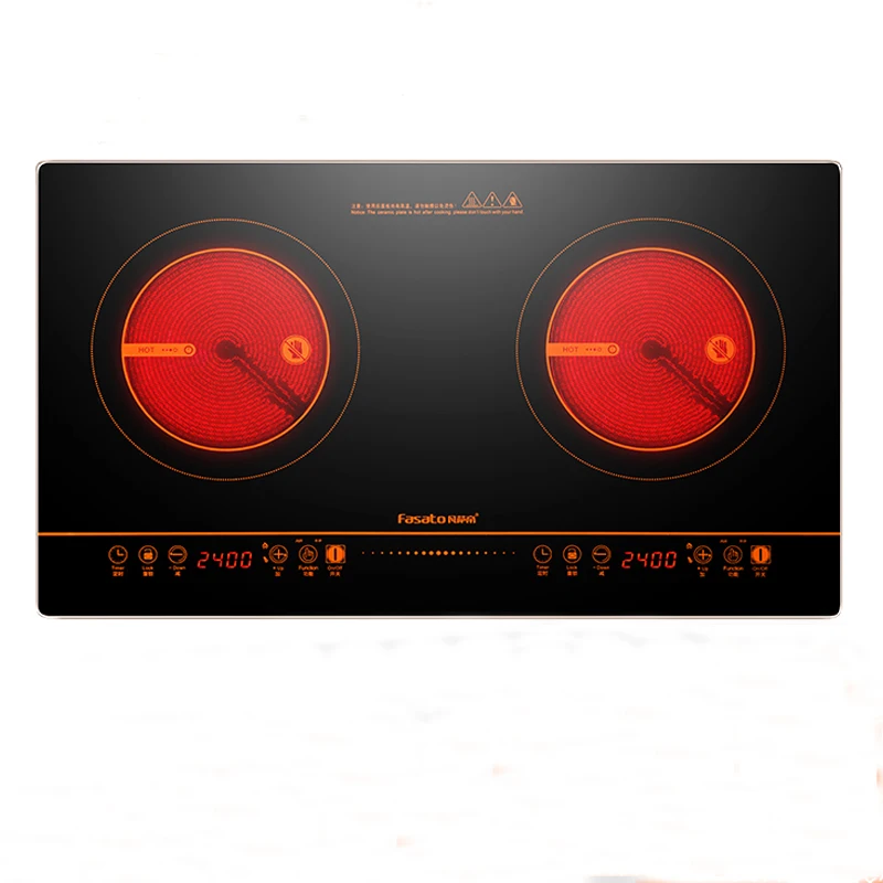 Double Induction Cooker Light Wave Heating Cooker 2400W Bilateral Radiant-cooker Household Embedded Rradiant-cooker
Double Induction Cooker Light Wave Heating Cooker 2400W Bilateral Radiant-cooker Household Embedded Rradiant-cooker