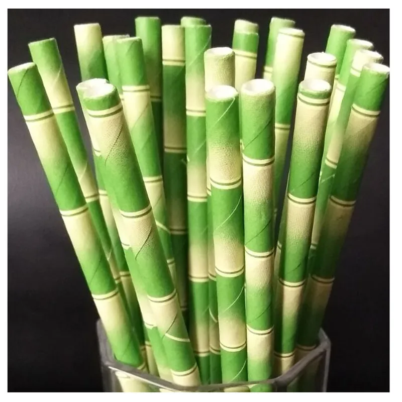 25pcs/lot Panda Party Green Bamboo Paper Straws Happy Birthday Wedding Decorative Event Tropical Party Supplies Drinking Straw
25pcs/lot Panda Party Green Bamboo Paper Straws Happy Birthday Wedding Decorative Event Tropical Party Supplies Drinking Straw
