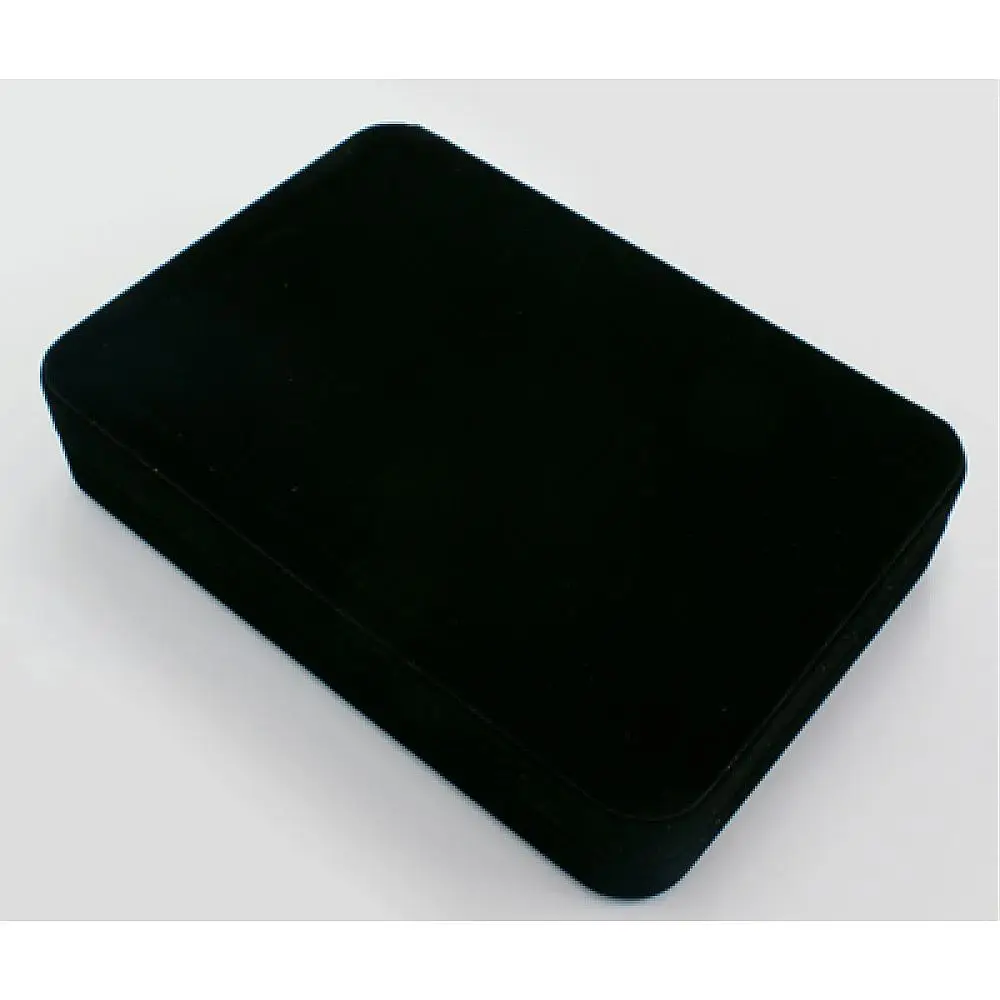 Pandahall 10pcs/lot Velours Jewelry Set Boxes, Rectangle, Black, about 12.5cm wide, 17.5cm long, 3.5cm high Christmas
Pandahall 10pcs/lot Velours Jewelry Set Boxes, Rectangle, Black, about 12.5cm wide, 17.5cm long, 3.5cm high Christmas