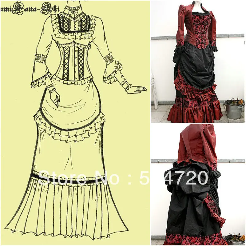 1860s красное вечернее платье в стиле хамелона для гражданских войн Southern Belle/викторианское/Скарлетт платье лолиты US6-26 V-332
1860s красное вечернее платье в стиле хамелона для гражданских войн Southern Belle/викторианское/Скарлетт платье лолиты US6-26 V-332