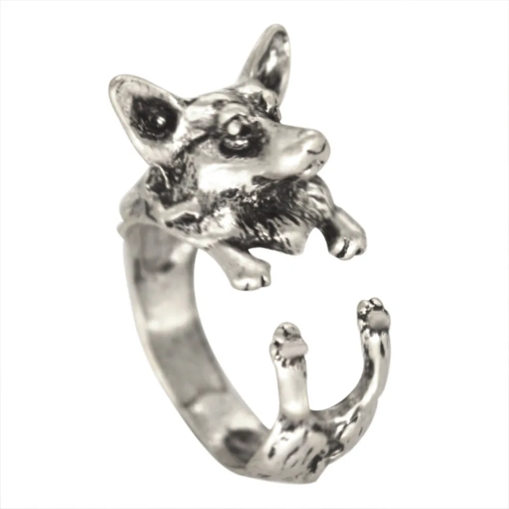 Kinitial Antique Wolf Ring Boho Chic Welsh Corgi Dog Ring Animal English Dog Ring Hippie Knuckles Rings for Women anel
Kinitial Antique Wolf Ring Boho Chic Welsh Corgi Dog Ring Animal English Dog Ring Hippie Knuckles Rings for Women anel