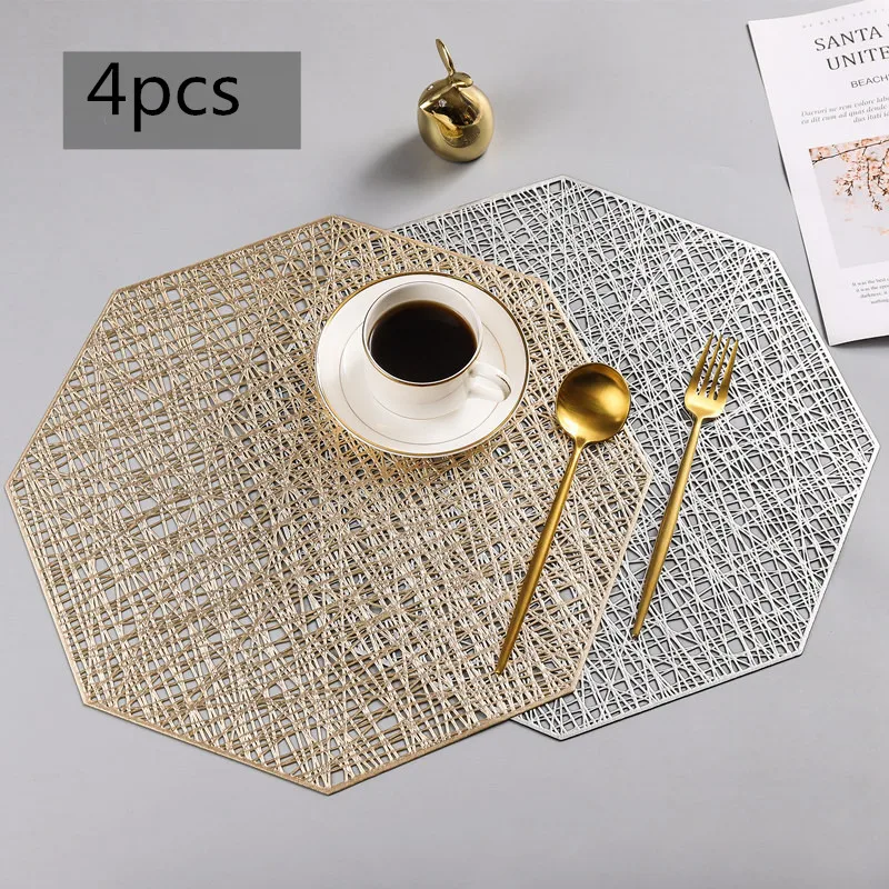 4pcs Nordic tableware mat Western-style pvc placemat insulation marble table mat home anti-scalding waterproof gold color
4pcs Nordic tableware mat Western-style pvc placemat insulation marble table mat home anti-scalding waterproof gold color